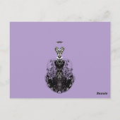 Mode Diva Retro  Jurk Aangepaste Kaart Kleur (Achterkant)