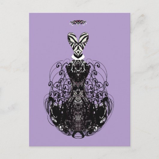 Mode Diva Retro  Jurk Aangepaste Kaart Kleur (Voorkant)