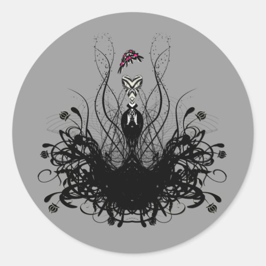 Mode Diva Ronde Sticker (Voorkant)