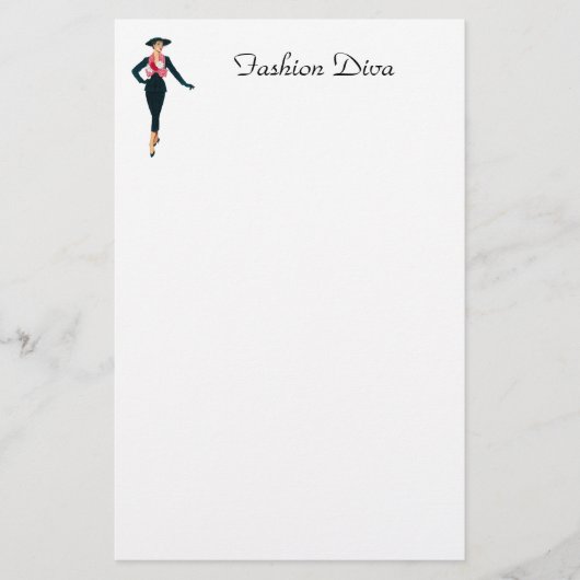  Mode Diva Stationery Briefpapier (Voorkant)