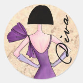 Mode Diva stickers (Voorkant)