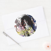 Mode Diva Swirled Ronde Sticker (Envelop)