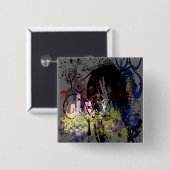 Mode Diva Swirled Vierkante Button 5,1 Cm (Voorkant /achterkant)