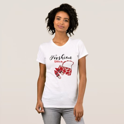 Mode diva T-Shirt (Voorkant volledig)