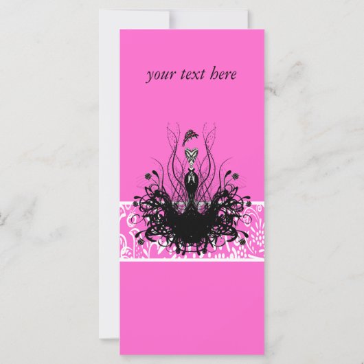 Mode Diva Uitnodigingen, Flyers en stickers (Achterkant)