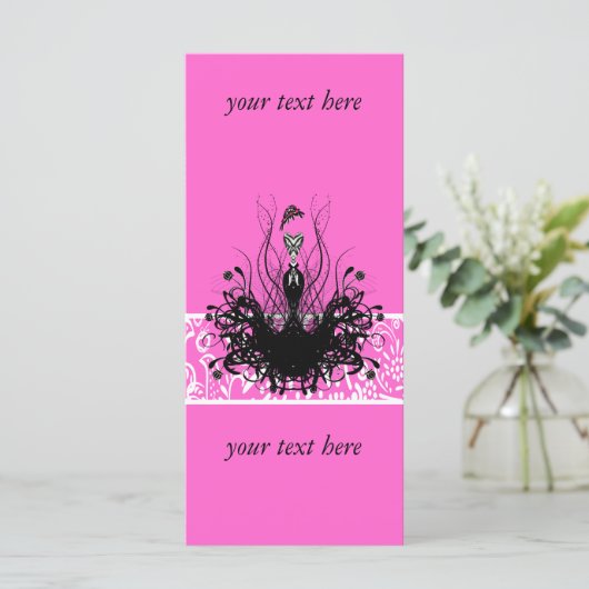 Mode Diva Uitnodigingen, Flyers en stickers (Staand voorkant)