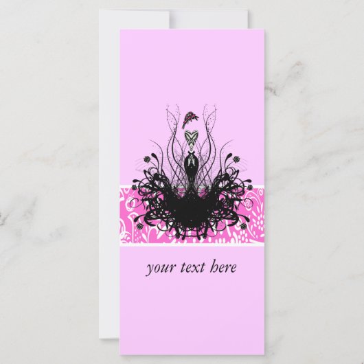 Mode Diva Uitnodigingen, Flyers en stickers (Achterkant)