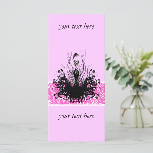 Mode Diva Uitnodigingen, Flyers en stickers (Staand voorkant)