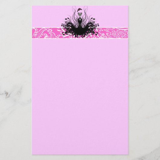 Mode Diva Uitnodigingen, Flyers en stickers Briefpapier (Voorkant)