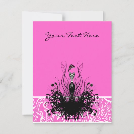 Mode Diva Uitnodigingen, Flyers en stickers Kaart (Voorkant)