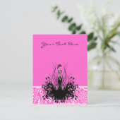 Mode Diva Uitnodigingen, Flyers en stickers Kaart (Staand voorkant)