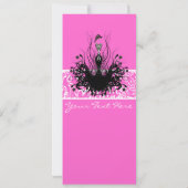 Mode Diva Uitnodigingen, Flyers en stickers Kaart (Achterkant)