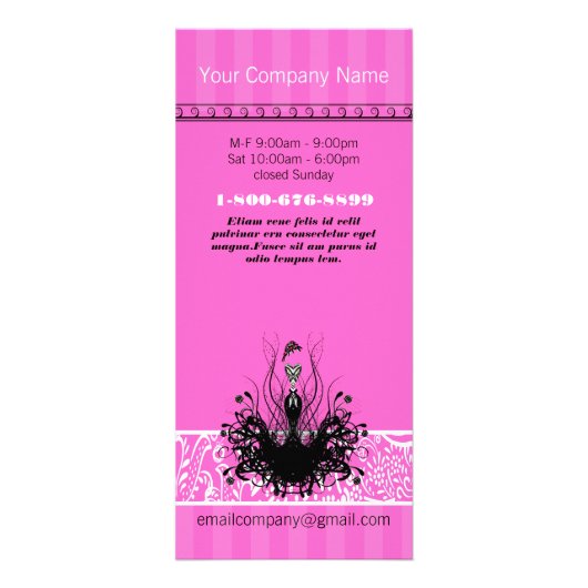 Mode Diva Uitnodigingen, Flyers en stickers Reclamekaart (Voorkant)