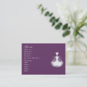 #Mode #Diva - Witte kant #Dress Visitekaartje (Staand voorkant)