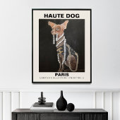 Mode Dog | Chihuahua met aangepaste tekst Poster