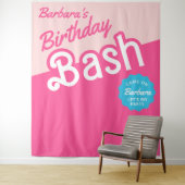 Mode Doll Verjaardagsfeestje Wandkleed (In situ)