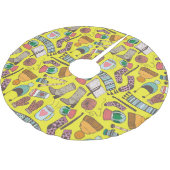 Mode: Doodle schetspatroon. Kerstboom Rok (Gekanteld)