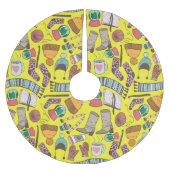 Mode: Doodle schetspatroon. Kerstboom Rok (Voorkant)