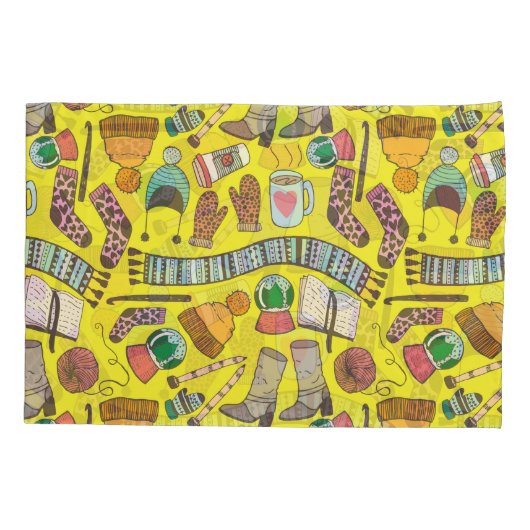 Mode: Doodle schetspatroon. Kussensloop (Achterkant)