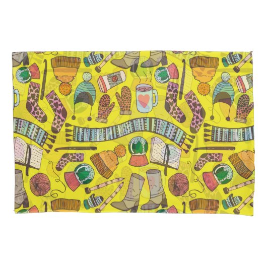 Mode: Doodle schetspatroon. Kussensloop (Voorkant)