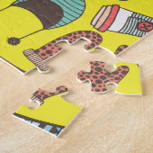 Mode: Doodle schetspatroon. Legpuzzel (Zijkant)