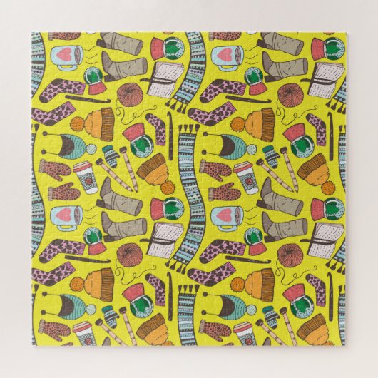 Mode: Doodle schetspatroon. Legpuzzel (Horizontaal)