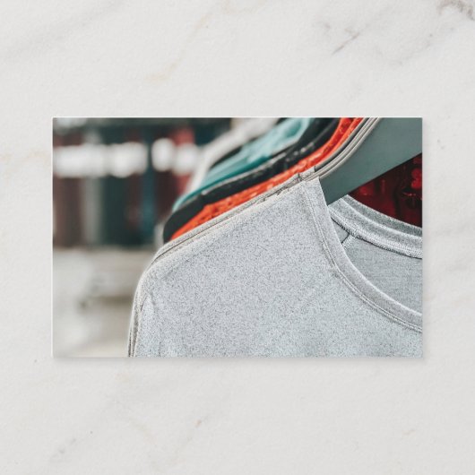 Mode Draag Kledingverandering Visitekaartje (Achterkant)