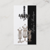 Mode Dressmaker Mannequin Naaien Stylist Visitekaartje (Voorkant)
