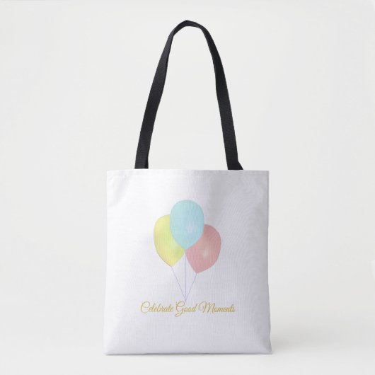 Mode Drie Ballonnen Boodschappentas Tote Bag (Voorkant)