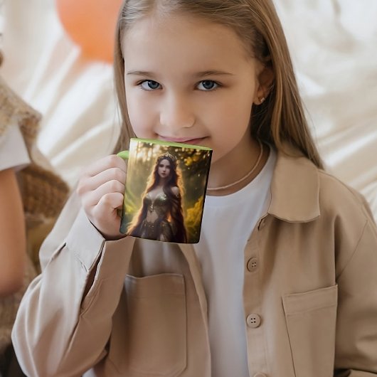 mode droyad woudgodin mooie kunst mok