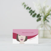 Mode Eenvoudig stijlvol, modern Visitekaartje (Staand voorkant)