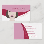 Mode Eenvoudig stijlvol, modern Visitekaartje (Voorkant / Achterkant)