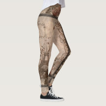 Mode Eiffel Tower Legging Parijs Couture Woman