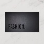 Mode Elegant Dark Bold Text Minimalist Visitekaartje (Voorkant)
