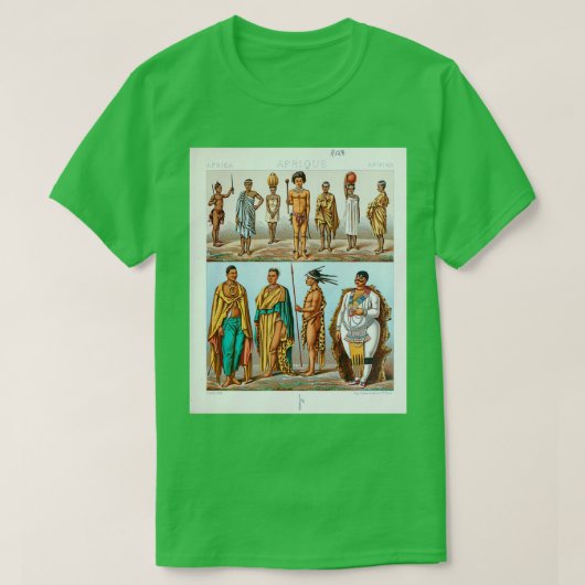 Mode en accessoires van het oude Afrikaanse tribaa T-shirt (Design voorkant)