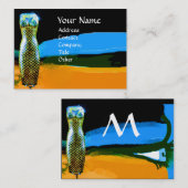 MODE EN BEAUTY ANTIEK EGYPTE MONOGRAM geel Visitekaartje (Voorkant / Achterkant)