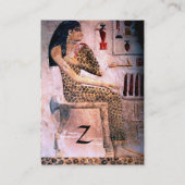 MODE EN BEAUTY ANTIEK EGYPTE MONOGRAM, roze Visitekaartje (Achterkant)