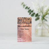 MODE EN BEAUTY ANTIEK EGYPTE MONOGRAM, roze Visitekaartje (Staand voorkant)