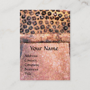 MODE EN BEAUTY ANTIEK EGYPTE MONOGRAM, roze Visitekaartje