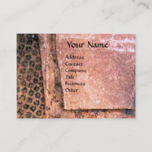 MODE EN BEAUTY ANTIEK EGYPTE MONOGRAM, roze Visitekaartje