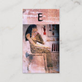 MODE EN BEAUTY ANTIEK EGYPTE MONOGRAM, roze Visitekaartje (Achterkant)