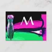 MODE EN BEAUTY ANTIEK EGYPTE MONOGRAM roze Visitekaartje (Achterkant)