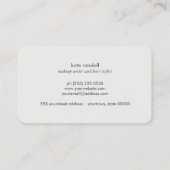 Mode en Beauty Faux Gold Glitter en pailletten Visitekaartje (Achterkant)