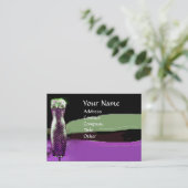 MODE EN BEAUTY VAN ANTIEK EGYPTE MONOGRAM paars Visitekaartje (Staand voorkant)