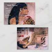MODE EN BEAUTY VAN ANTIEK EGYPTE MONOGRAM VISITEKAARTJE (Voorkant / Achterkant)