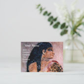 MODE EN BEAUTY VAN ANTIEK EGYPTE MONOGRAM VISITEKAARTJE (Staand voorkant)