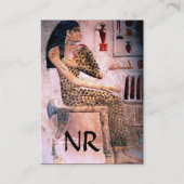 MODE EN BEAUTY VAN ANTIEK EGYPTE MONOGRAM VISITEKAARTJE (Achterkant)