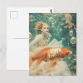 Mode en goudvis briefkaart (Voorkant / Achterkant)