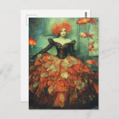 Mode en goudvis briefkaart (Voorkant / Achterkant)