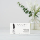 Mode en kleding visitekaartje (Staand voorkant)